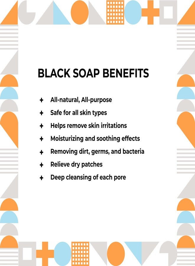 AKWAABA African Black Soap with Turmeric | 4 oz | Cleansing Bar for Face & Body - Image 5